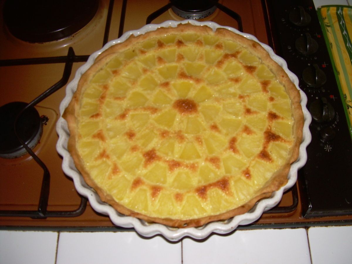 Tarte Hawaienne Ananas Noix De Coco TARTE HAWAÏENNE, ANANAS, NOIX DE COCO -  lesrecettesprovencalesoudailleursdemariefrancoise.over-blog.com