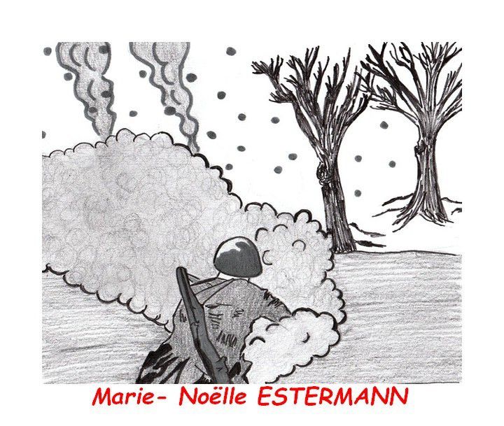 Illustration Noir Et Blanc Marie Noelle Estermann