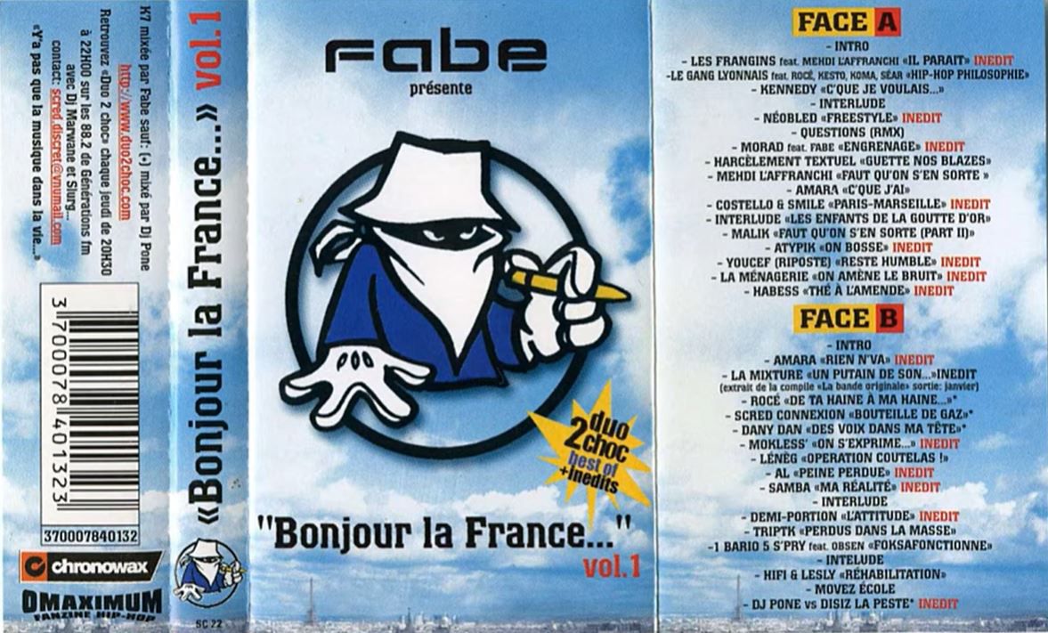 Fabe présente Bonjour la France vol 1 (mixtape K7)