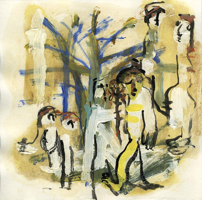 technique mixte sur papier (20x20cm)