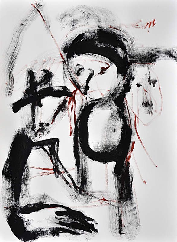acrylique sur papier  (45x65cm)