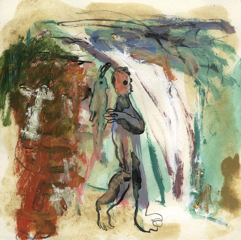 acrylique sur papier (20x20cm)
