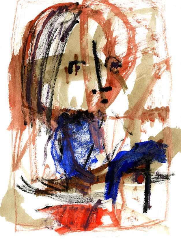 acrylique sur papier 300gr (30x40cm)