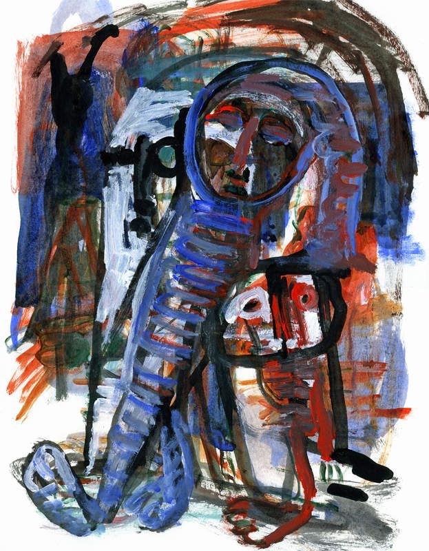 acrylique sur papier 300gr (30X40CM)