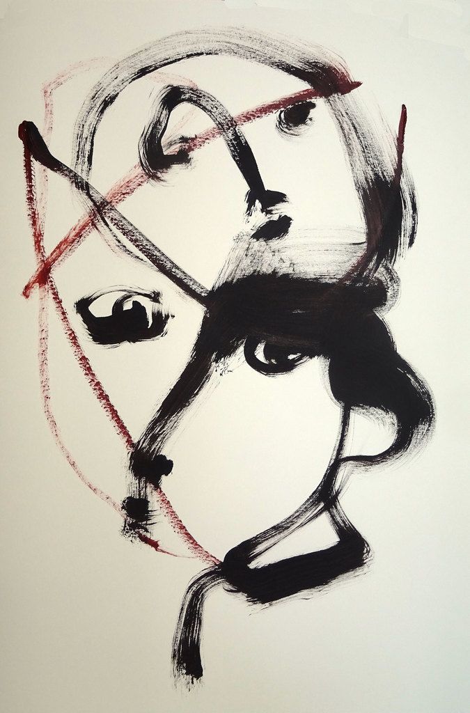 acrylique sur papier   (50x32,5cm)