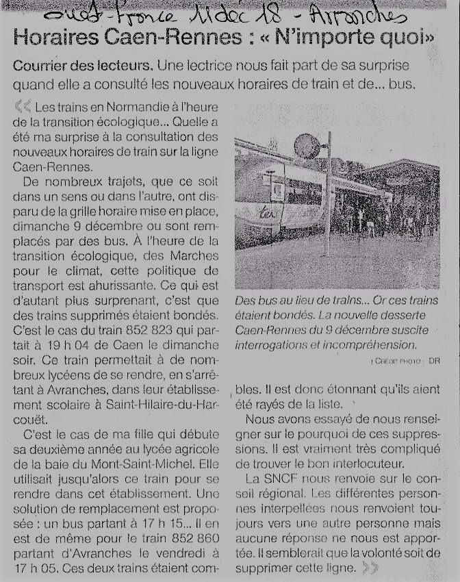 12 ET 20 NOVEMBRE 2018 COMITE DE TERRITOIRE SUD NORMANDIE A L'AIGLE ET SUD MANCHE A SAINT LO