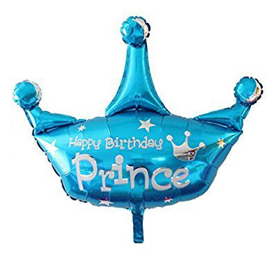 Freessom Ballons Anniversaire Gonflable Geant Prince Happy Birthday Aluminium  Décoration Enfant Bebe Fille Garcon Banquet Bal Soirée Fête (Bleu) - Le  Monde de la Déco