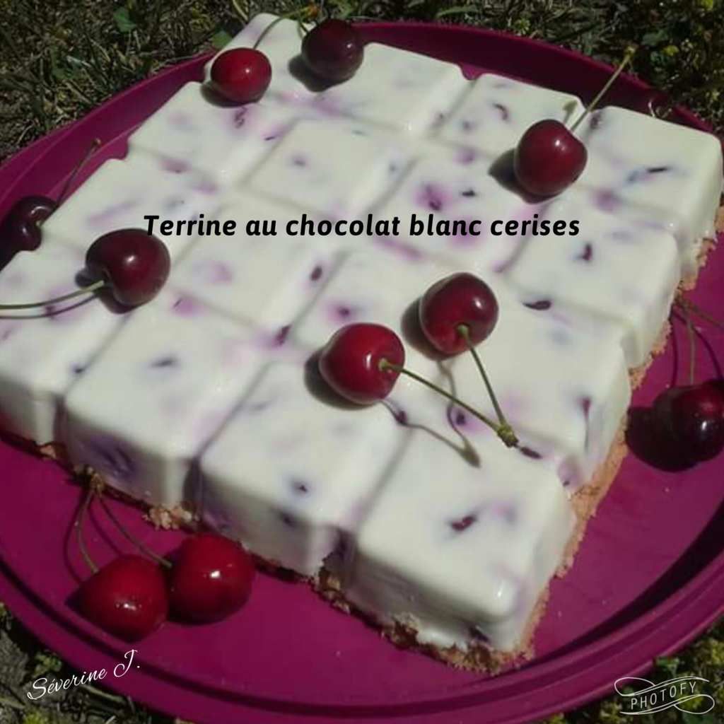 Terrine de framboises au chocolat blanc Dans la cuisine de Séverine