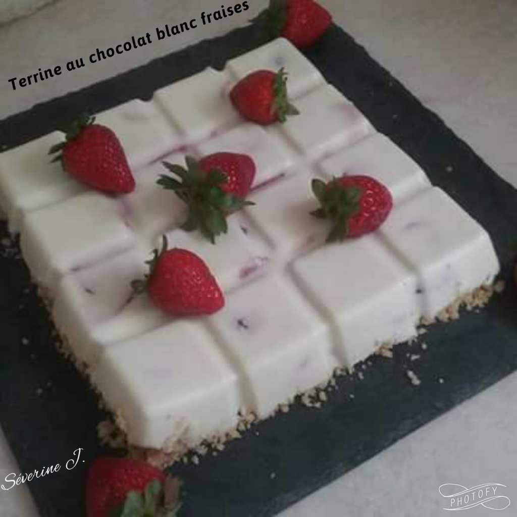 Terrine de framboises au chocolat blanc Dans la cuisine de Séverine