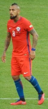 Une photo du footballeur Arturo Vidal