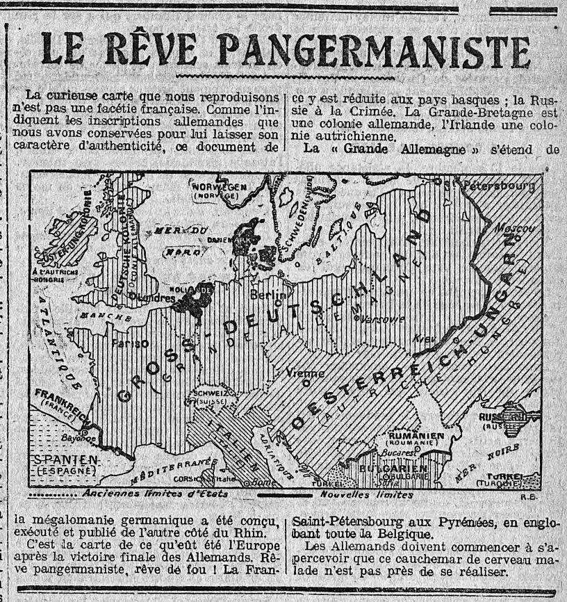 A l'origine de la guerre de 14-18: le Pangermanisme. - awans-memoire-et ...