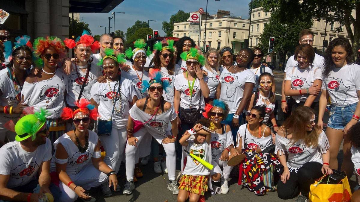 Difé Kako à Londres pour le carnaval de Notting Hill