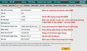 Rút tiền win2888