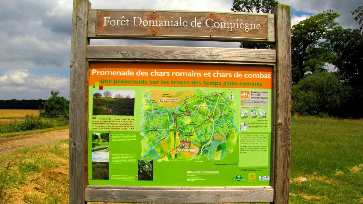 Randonnée en forêt de Compiègne_ruines gallo-romaines de Champlieu_les Petits Monts