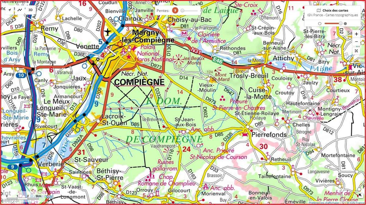 Les Carrefours Nommes De La Foret De Compiegne En Foret De Compiegne