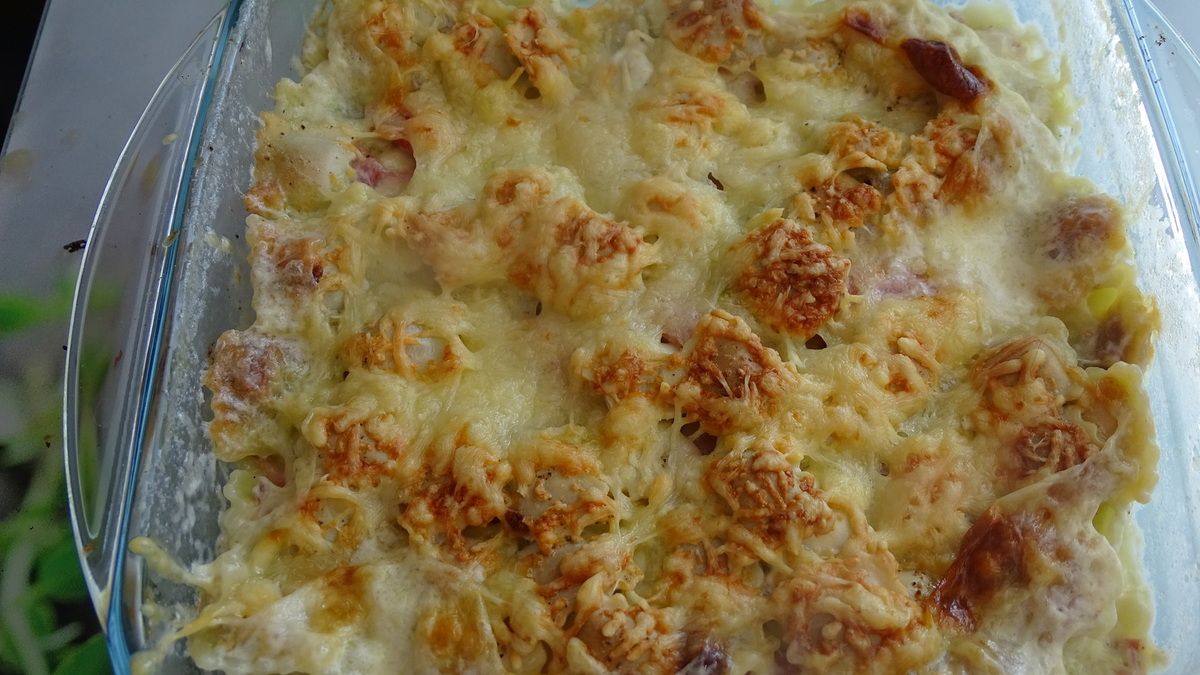 Gratin de ravioles aux champignons - Mamour de cuisine
