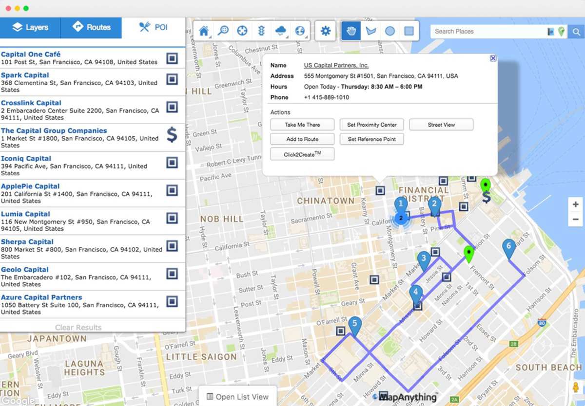 delivery mapping mobile app