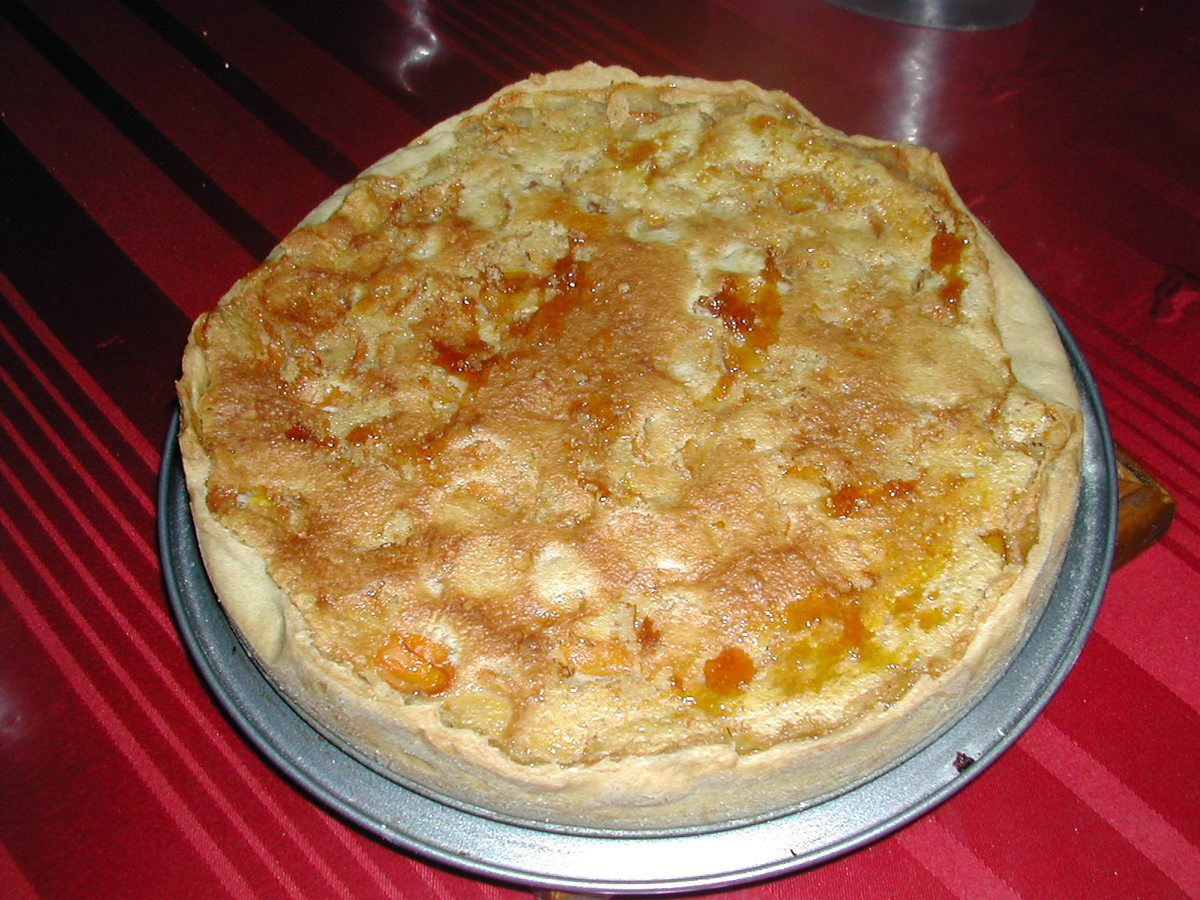 tarte à la mirabelle, aux amandes, et au lait de chèvre rapide et facile à faire.