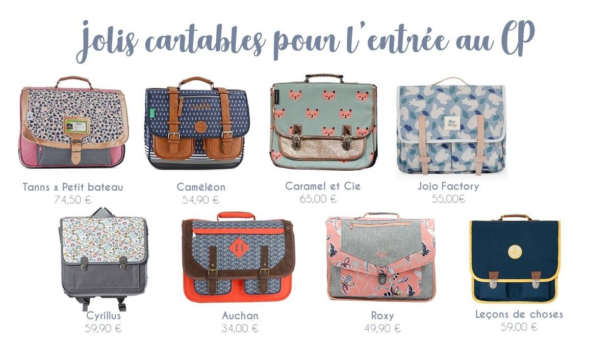 Sélection de jolis cartables pour la rentrée - La maison de Léoncie