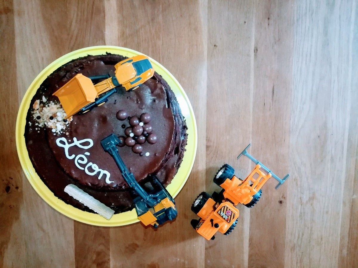 Gateau Chantier Pour Les 6 Ans De Leon La Maison De Leoncie