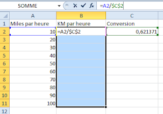 Convertir facilement des MPH en KM/Heure et vice versa avec Excel - Excel -  Didacte