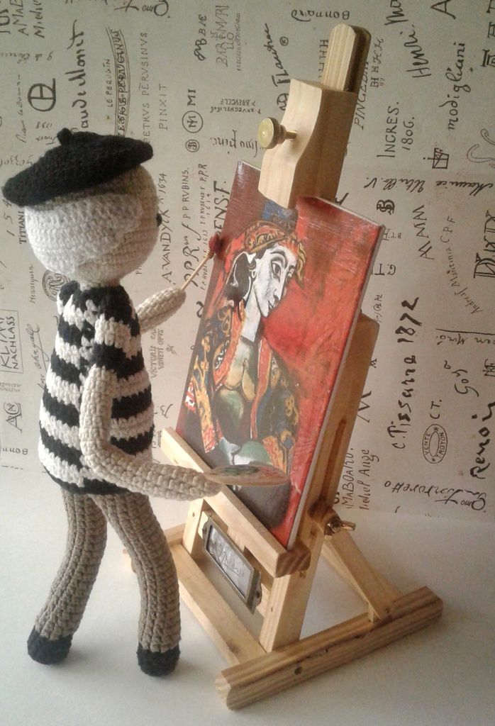 Pablo Picasso, amigurumi, crochet, Jacqueline Roque