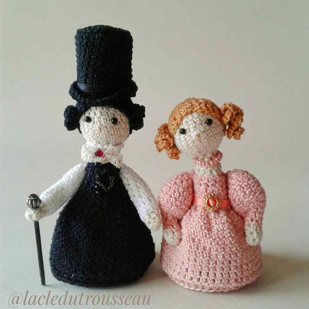 Ann Walker, miniidoles, Anne Lister, Gentleman Jack, amigurumi, doll, crochet, poupées