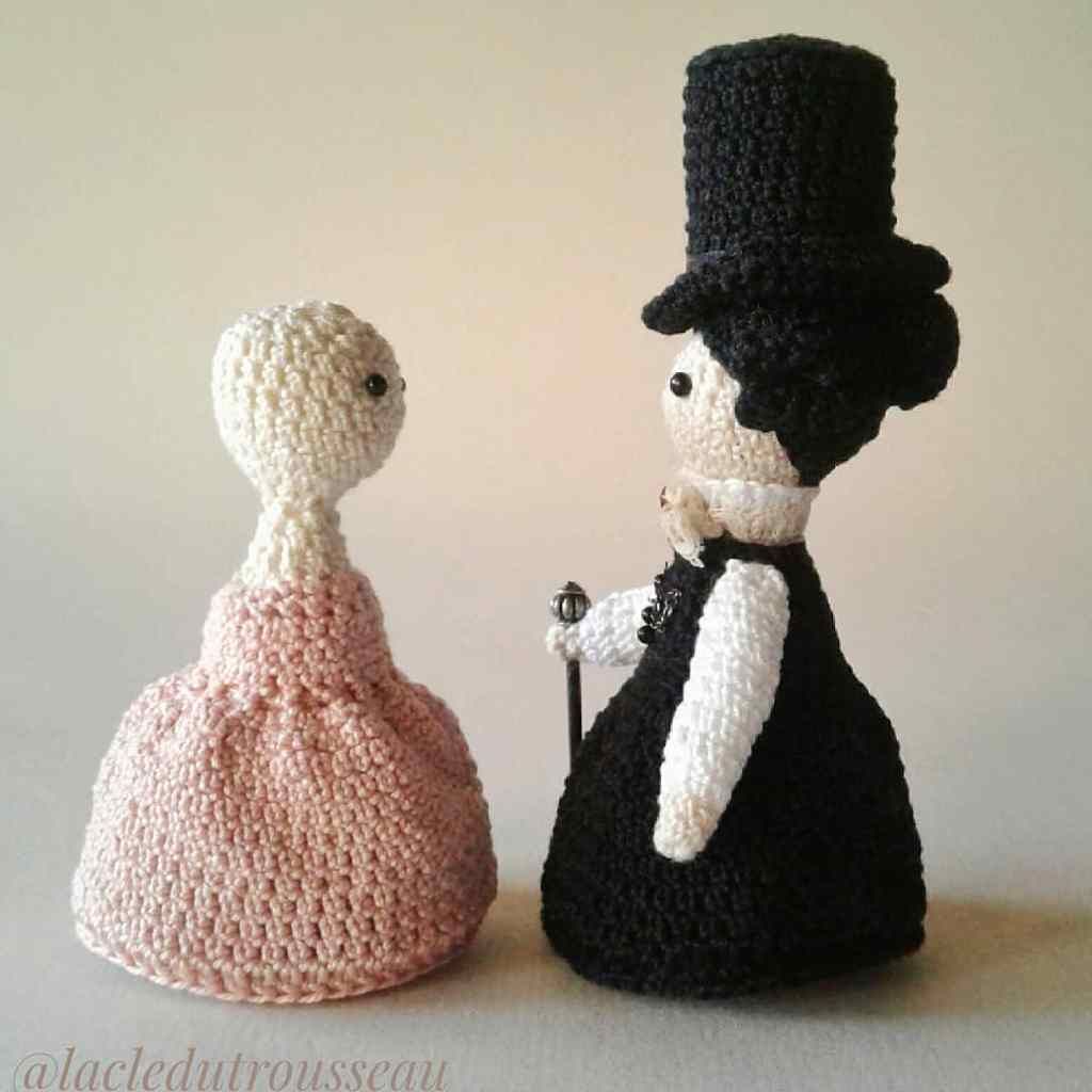 Ann Walker, miniidoles, Anne Lister, Gentleman Jack, amigurumi, doll, crochet, poupées