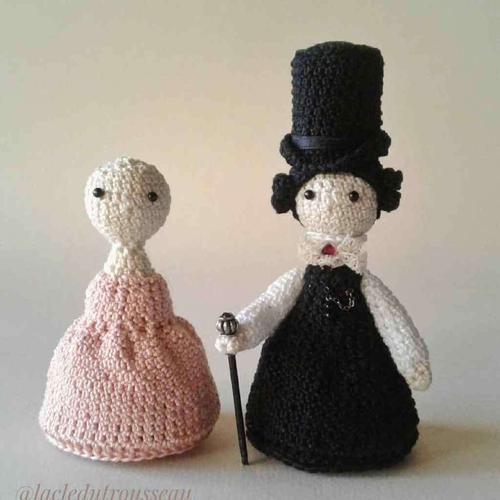 Ann Walker, miniidoles, Anne Lister, Gentleman Jack, amigurumi, doll, crochet, poupées