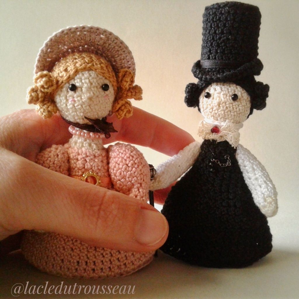 Ann Walker, miniidoles, Anne Lister, Gentleman Jack, amigurumi, doll, crochet, poupées