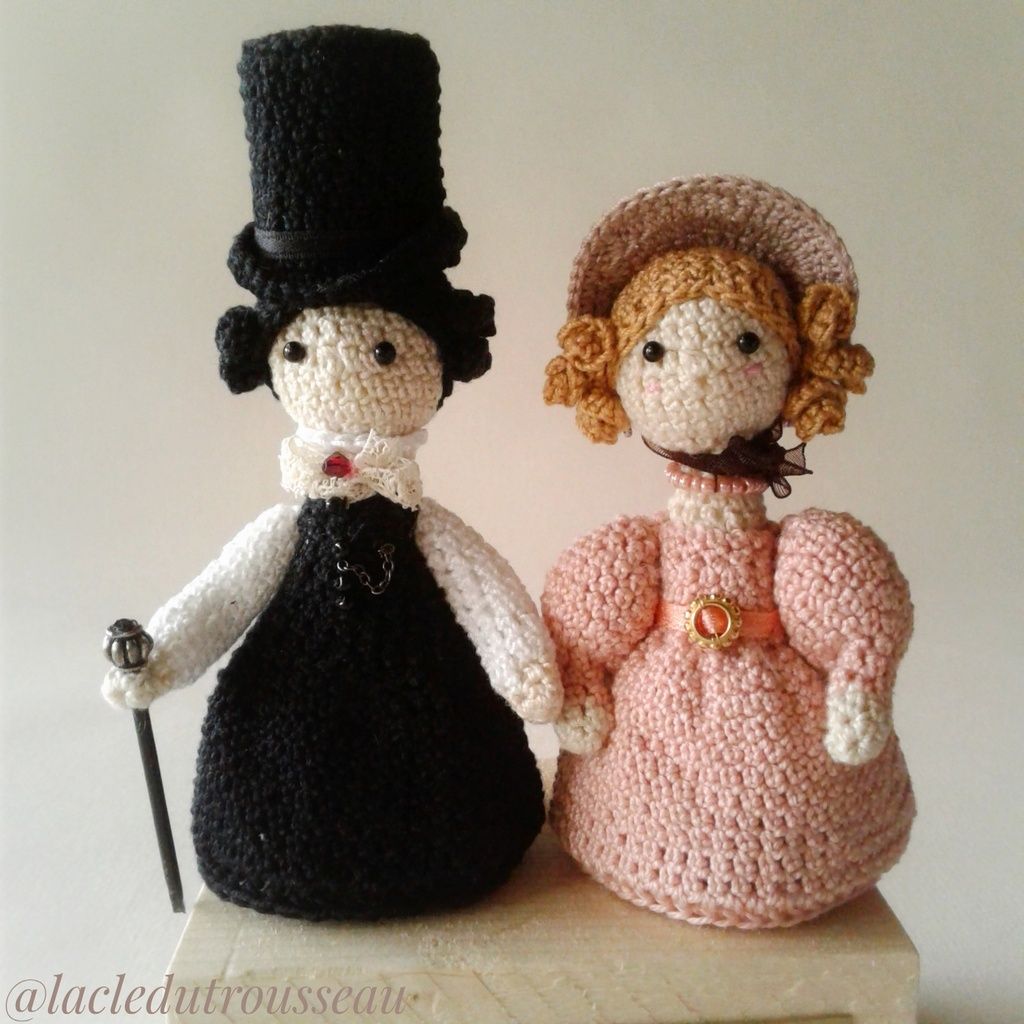 Ann Walker, miniidoles, Anne Lister, Gentleman Jack, amigurumi, doll, crochet, poupées