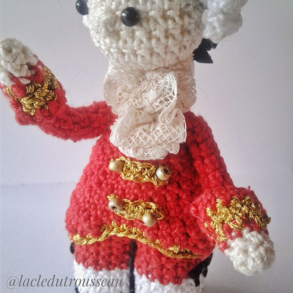 Wolfi, Mozart, Amadeus, Wolfgang, miniidole, crochet, amigurumi