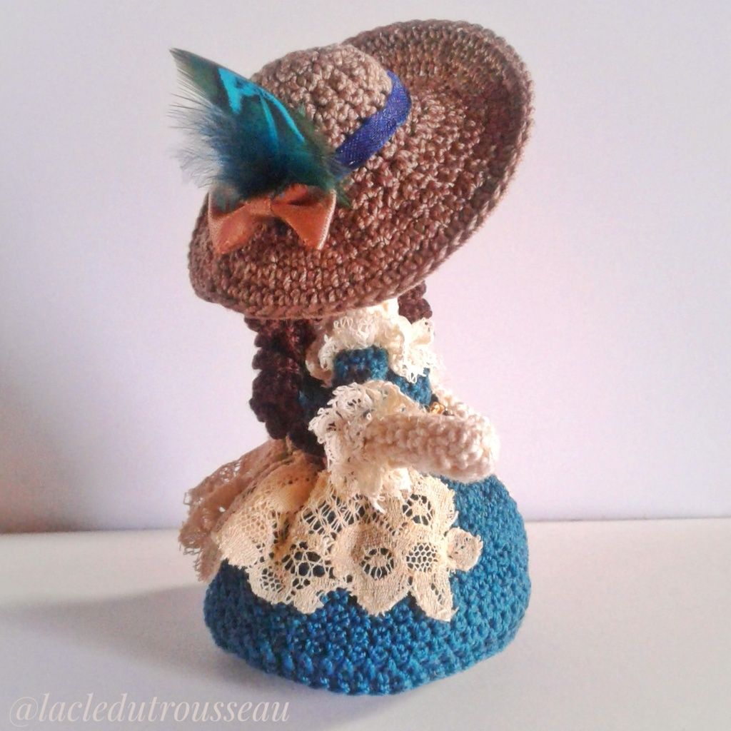 Constance, Constanze Weber Mozart, miniidole, crochet, amigurumi