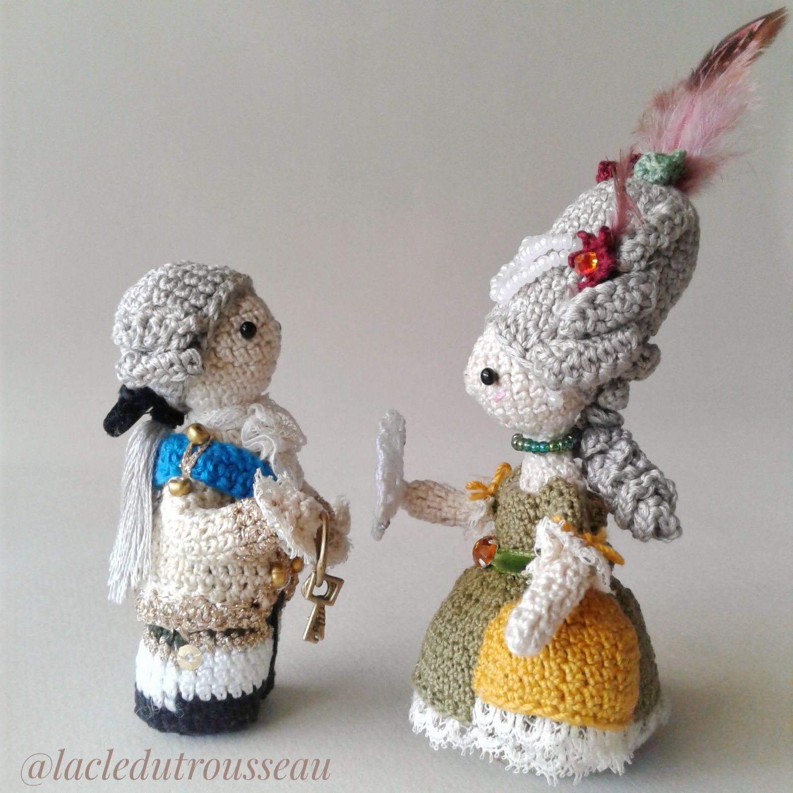 Miniidole, Louis XVI, Versailles, amigurumi, crochet, crochet doll, poupée