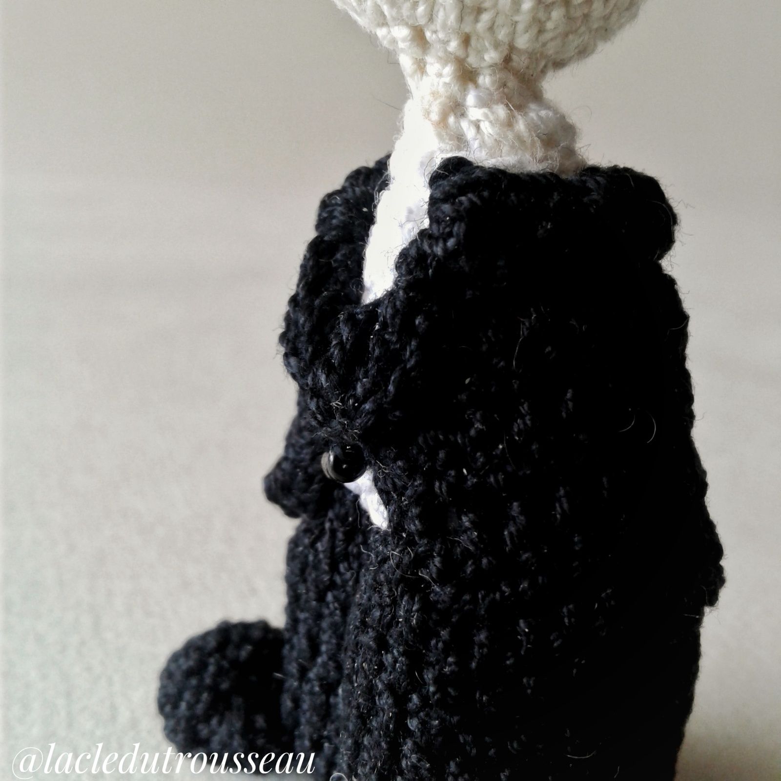 Charlot, Charlie Chaplin, Chaplin, Miniidole, Minihistoryidole, Minifictionidole, amigurumi, crochet