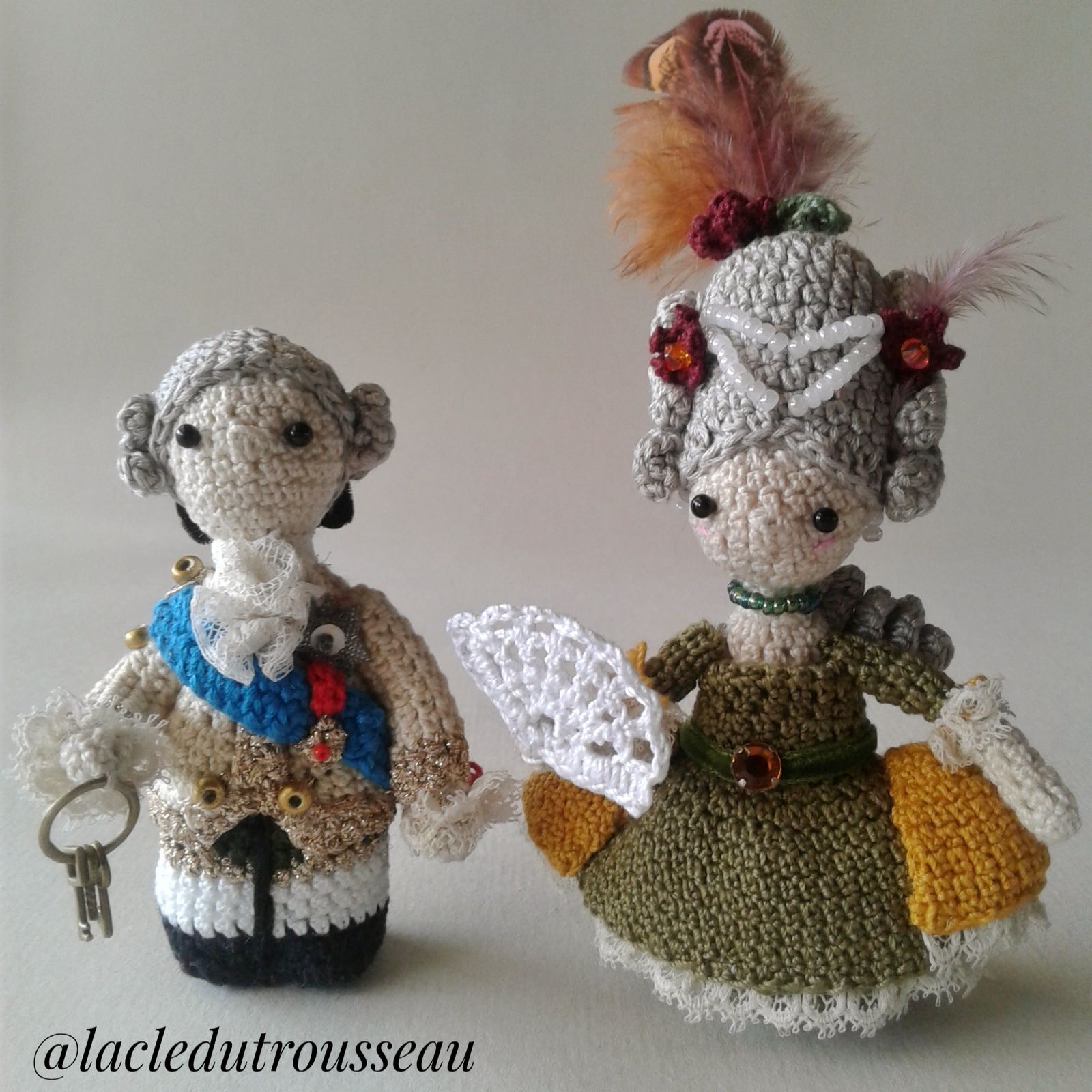 Miniidole, Louis XVI, Versailles, amigurumi, crochet, crochet doll, poupée