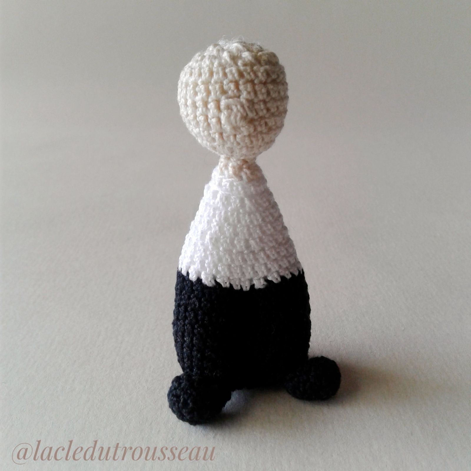 Charlot, Charlie Chaplin, Chaplin, Miniidole, Minihistoryidole, Minifictionidole, amigurumi, crochet