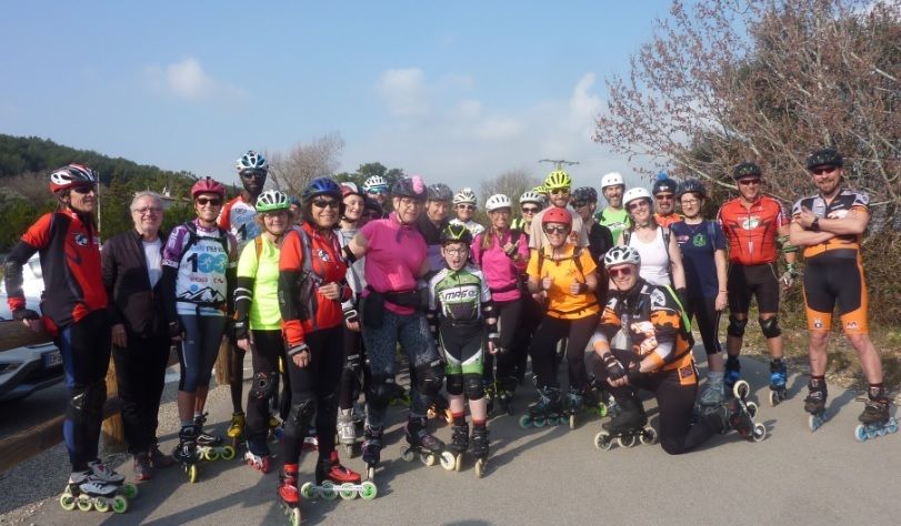 Roller Nîmes Balade sur la voie verte du Pont du Gard avec Roller Lib Nîmes