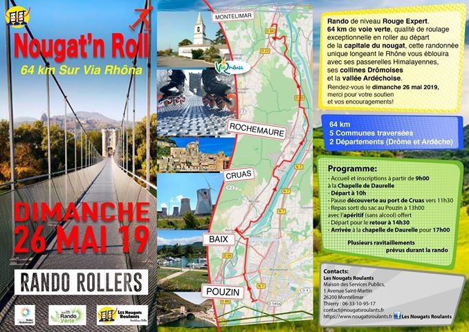 Roller Lib Nîmes à la rando roller Nougat N Roll le 26 mai 2019
