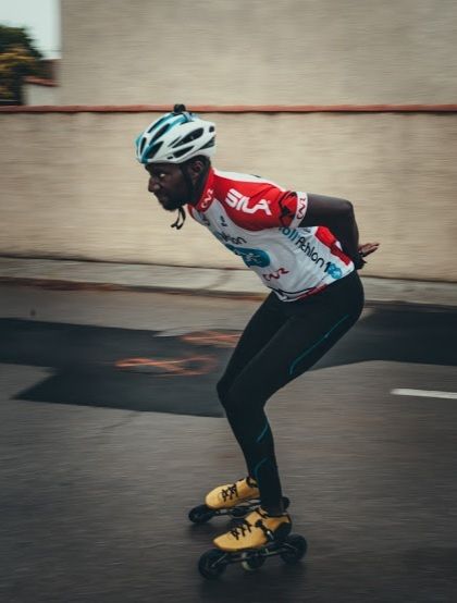Roller Lib à Nîmes, Mapenda premier course roller semi-marthon