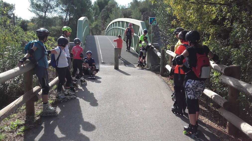 Roller Lib, rando, voie verte, apprendre le roller, cours, club, Roller, Nîmes,