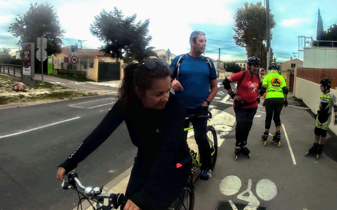 ROLLER LIB NIMES sur la voie verte du Barcarès