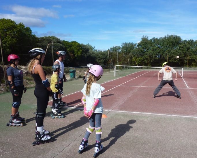 Club Roller Lib à Nîmes, cours initiation adulte et enfant, Téléthon 2019,