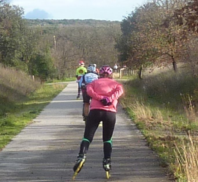 Roller Lib, club de sport à Nîmes, patin à roulette, voie verte Quissac à Sauve,