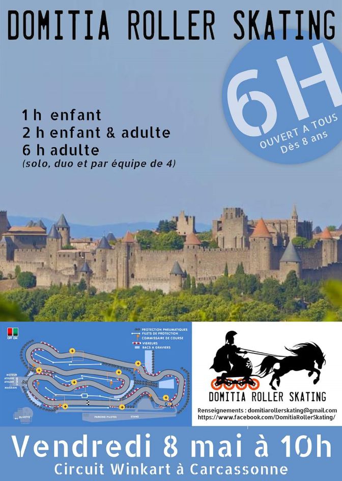 Roller Lib Nîmes, team club de sports, course roller à Carcassonne, 8 mai 2020