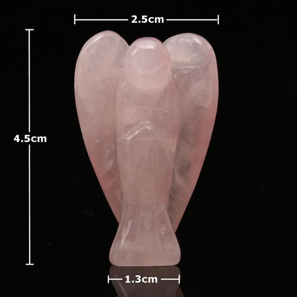 Figurine Ange gardien  en #quartz rose