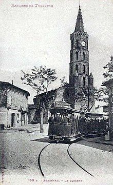 Folle photographie du tramway en 1910 qui passait déjà à Blagnac