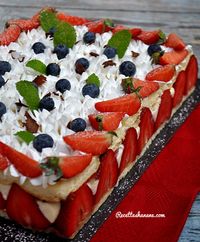 Fraisier facile à la crème Diplomate