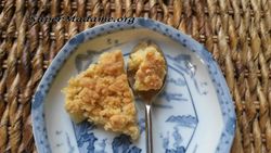 Recette de dessert pas cher : crumble banane et ananas en boîte