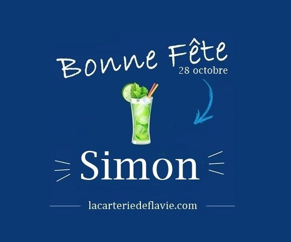 En ce dimanche 28 octobre, nous souhaitons une bonne fête aux Simon